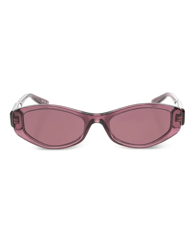 Balenciaga logo-plaque cat-eye sunglasses - Violett Violett