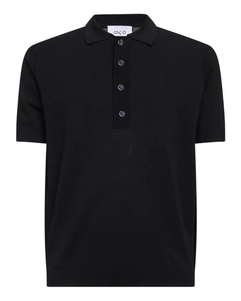 D4.0 short sleeve polo shirt - Schwarz Schwarz