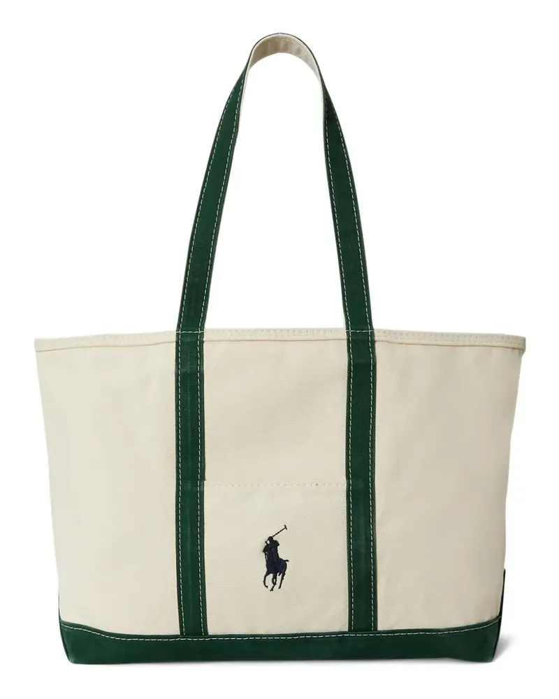 Ralph Lauren Shopper mit Logo-Stickerei - Nude Nude