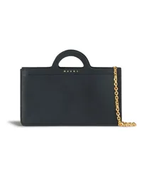 Marni Tropicalia Portemonnaie mit Zierkette Schwarz