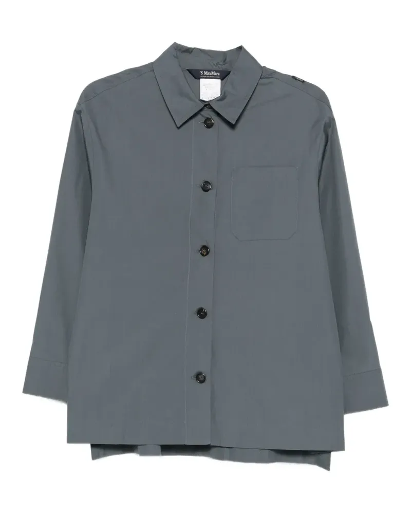 Max Mara Marianne button-up patch-pocket shirt - Grau Grau