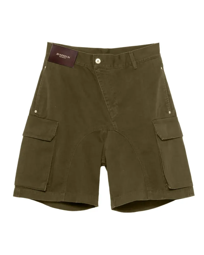 J.W.Anderson Cargo-Shorts mit Logo-Patch - Grün Grün