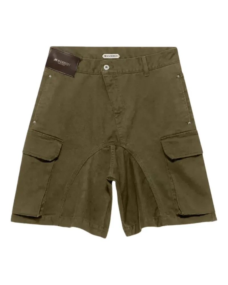 J.W.Anderson Cargo-Shorts mit Logo-Patch - Grün Grün