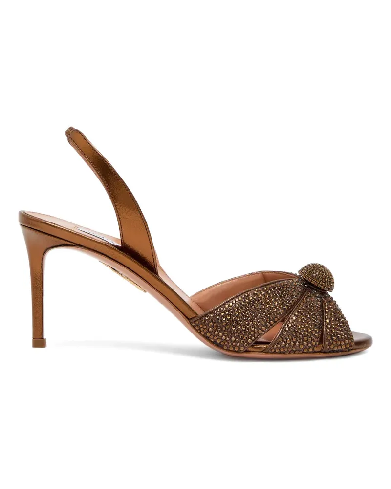 Aquazzura crystal-embellished sandals - Braun Braun
