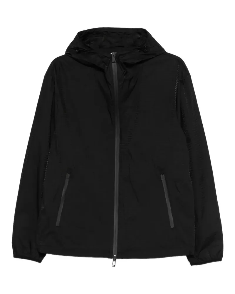 Emporio Armani zip-up hooded jacket - Schwarz Schwarz
