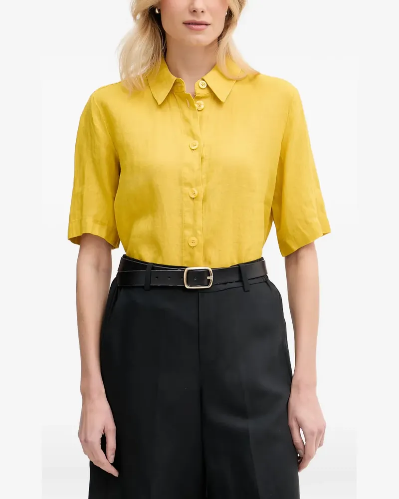 Benetton short-sleeve button-down shirt - Gelb Gelb