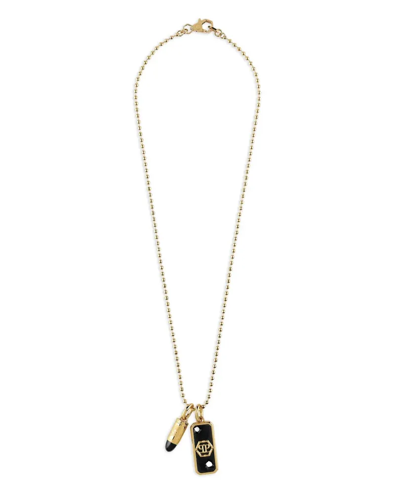 Philipp Plein Halskette mit Kugelanhänger - Gold Gold