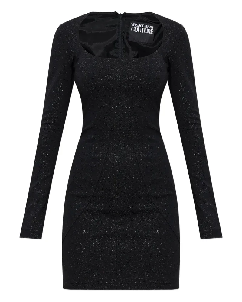 Versace Jeans square-neck mini dress - Schwarz Schwarz