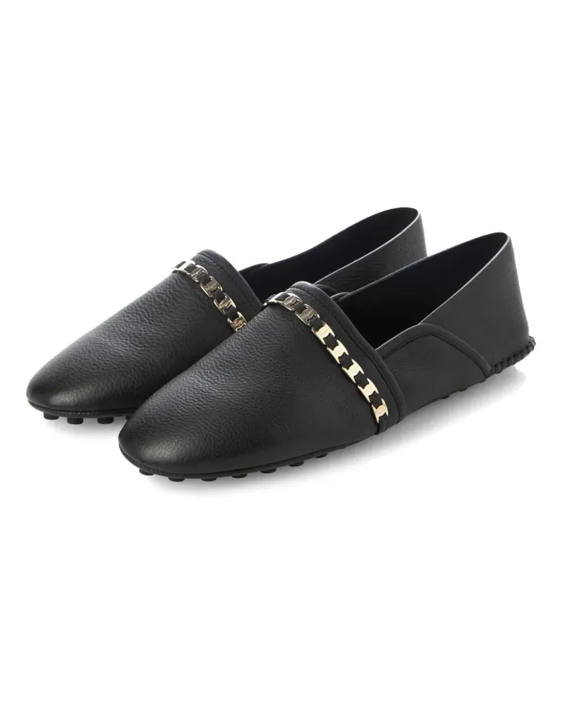 Ferragamo Ballerinas mit Kettenriemen - Schwarz Schwarz