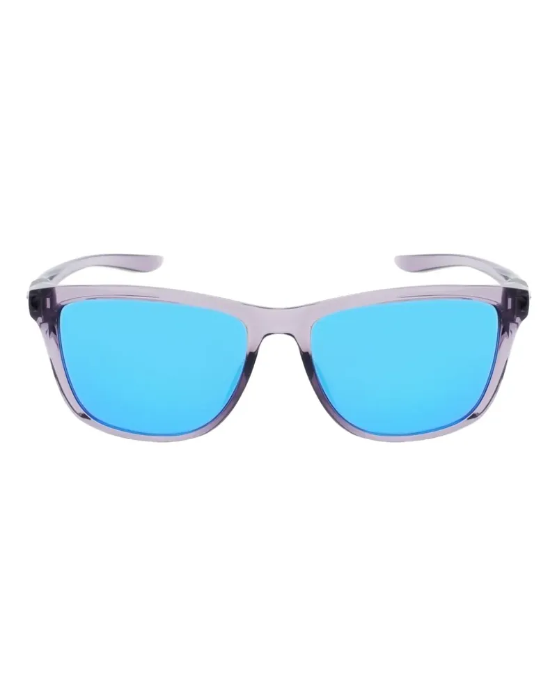Nike Sonnenbrille mit eckigem Gestell - Grau Grau