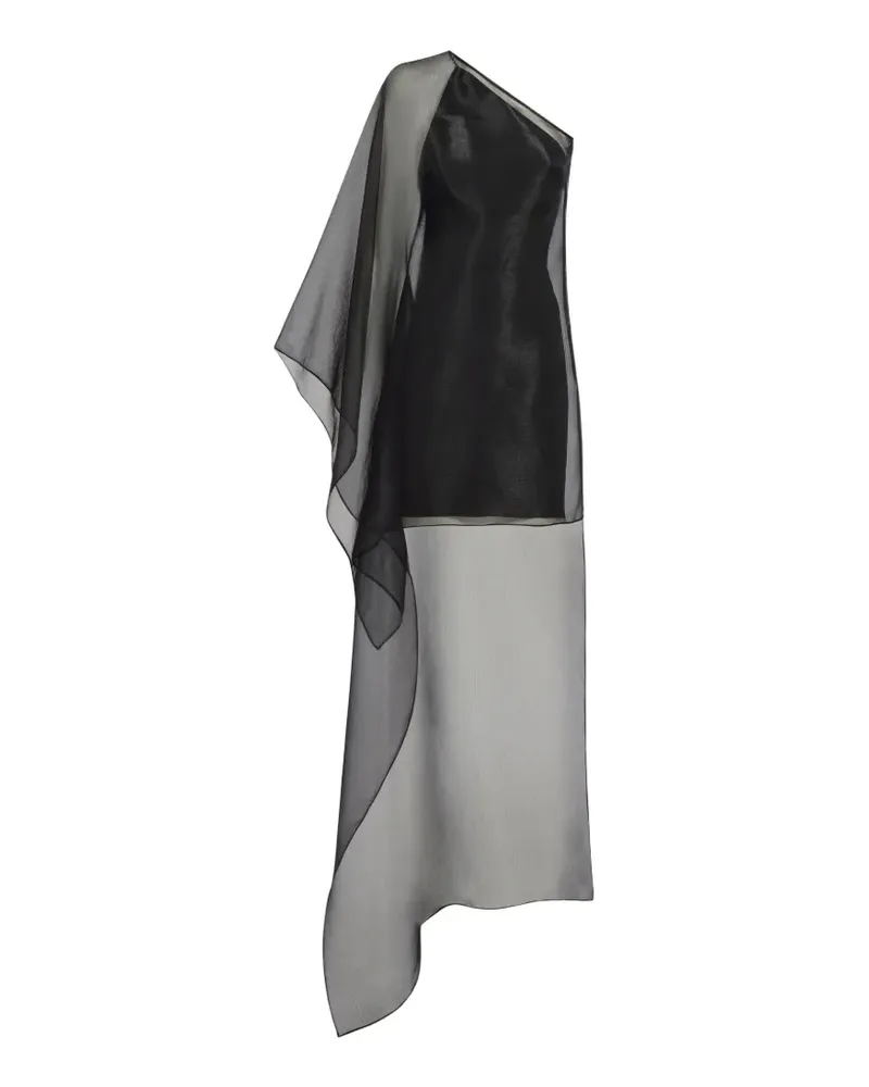 Taller Marmo Boston One-Shoulder-Kleid - Schwarz Schwarz