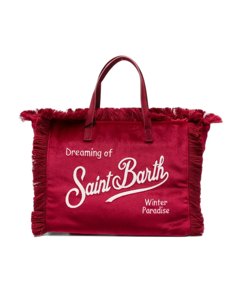 MC2 Saint Barth Colette Tote Bag mit Fransen - Rot Rot