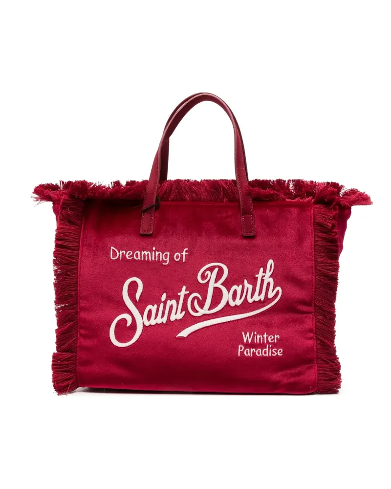 MC2 Saint Barth Colette Tote Bag mit Fransen - Rot Rot