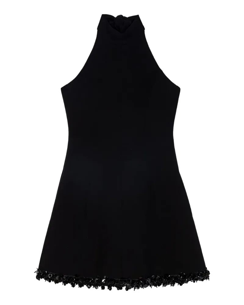 Maje Kleid mit Pailletten - Schwarz Schwarz
