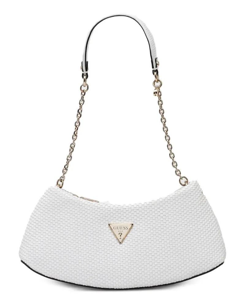 Guess Strukturierte Schultertasche - Weiß Weiß