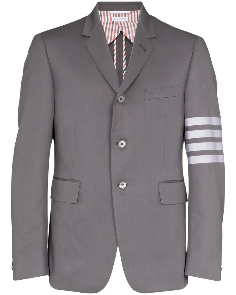 Thom Browne Sakko mit Streifen - Grau Grau