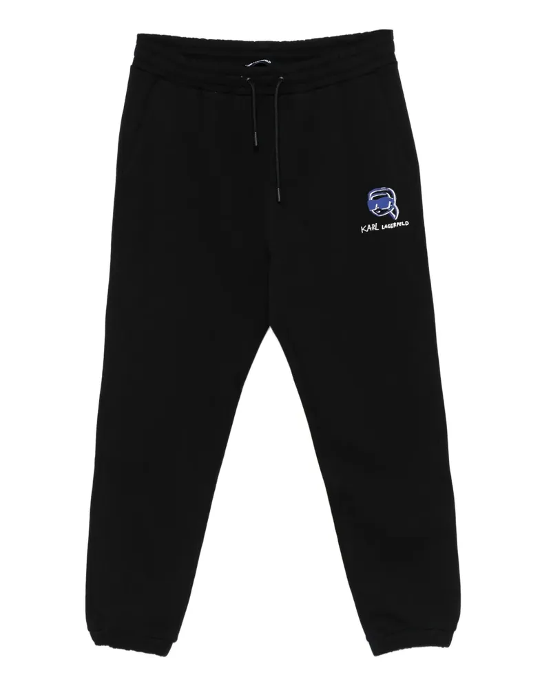 Karl Lagerfeld Jogginghose mit Logo-Stickerei - Schwarz Schwarz