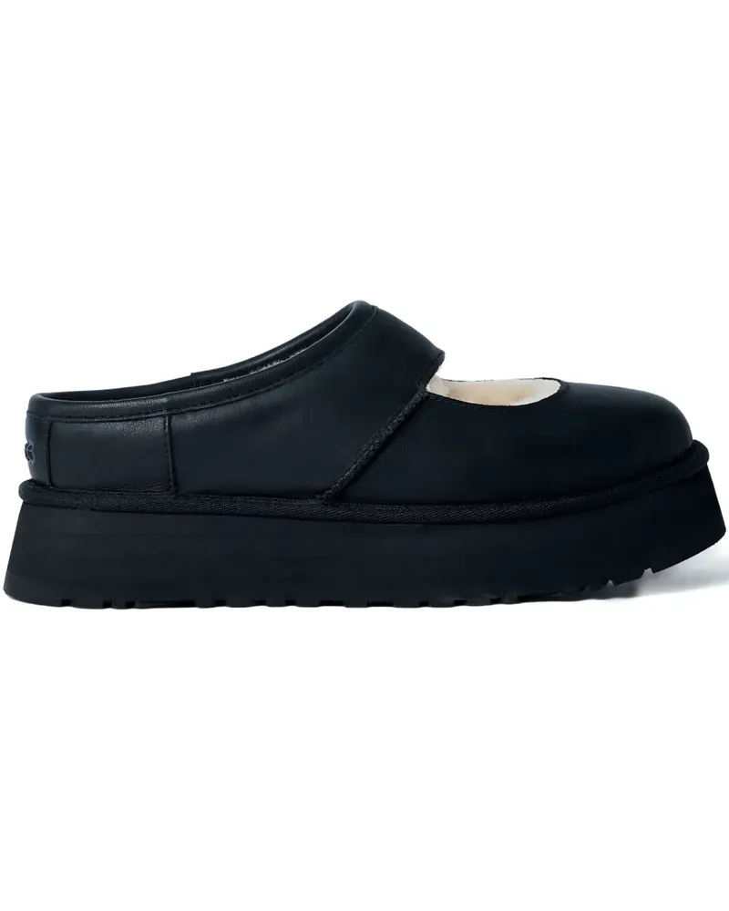 UGG Bea adjustable-strap leather slipper - Schwarz Schwarz