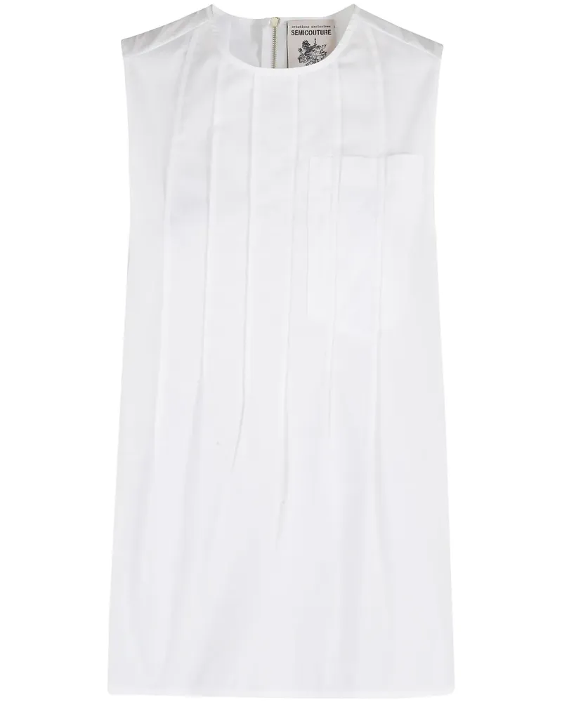 Semicouture Lea Bluse - Weiß Weiß