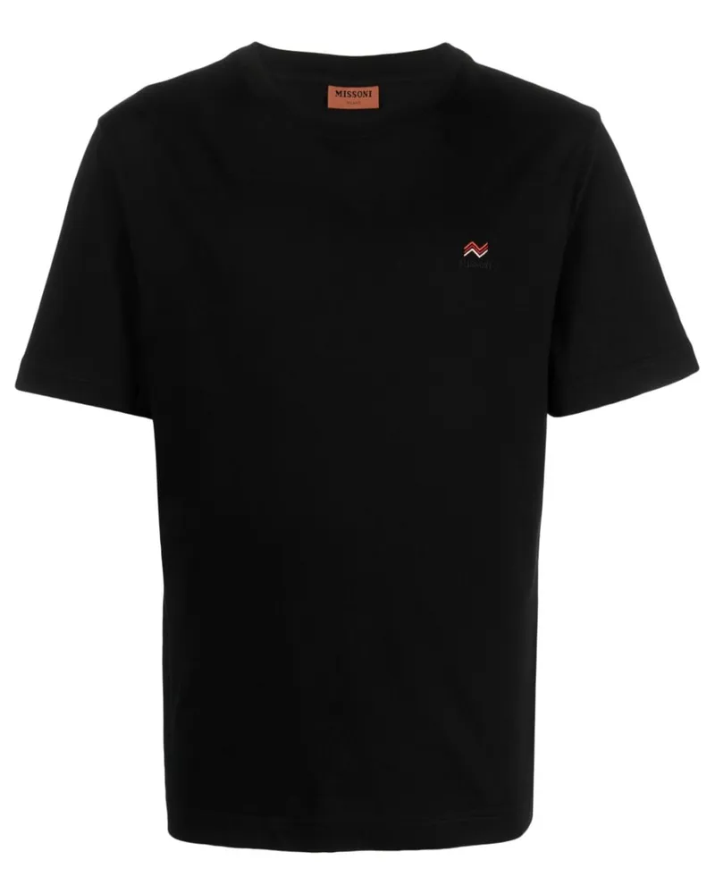Missoni T-Shirt mit Logo-Stickerei - Schwarz Schwarz
