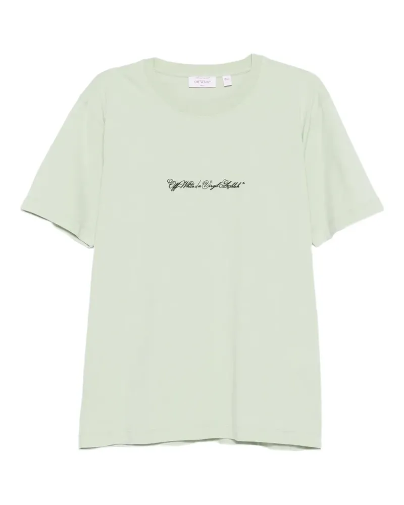 OFF-WHITE logo-print Arrows T-shirt - Grün Grün