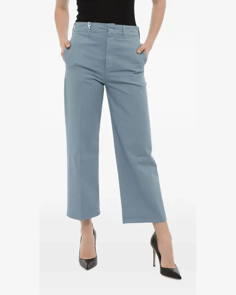 Department 5 cropped blue pants - Blau Blau