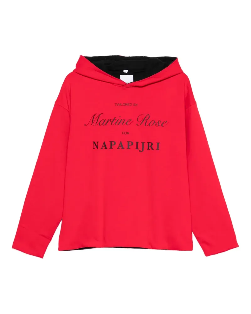 Martine Rose x Napapijri B-Parma Hoodie - Rot Rot