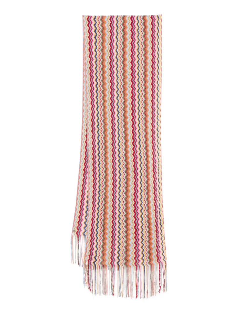 Missoni Schal mit Zickzackmuster - Rosa Rosa