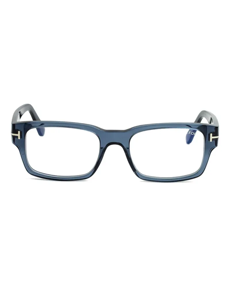 Tom Ford Brille mit eckigem Gestell - Blau Blau