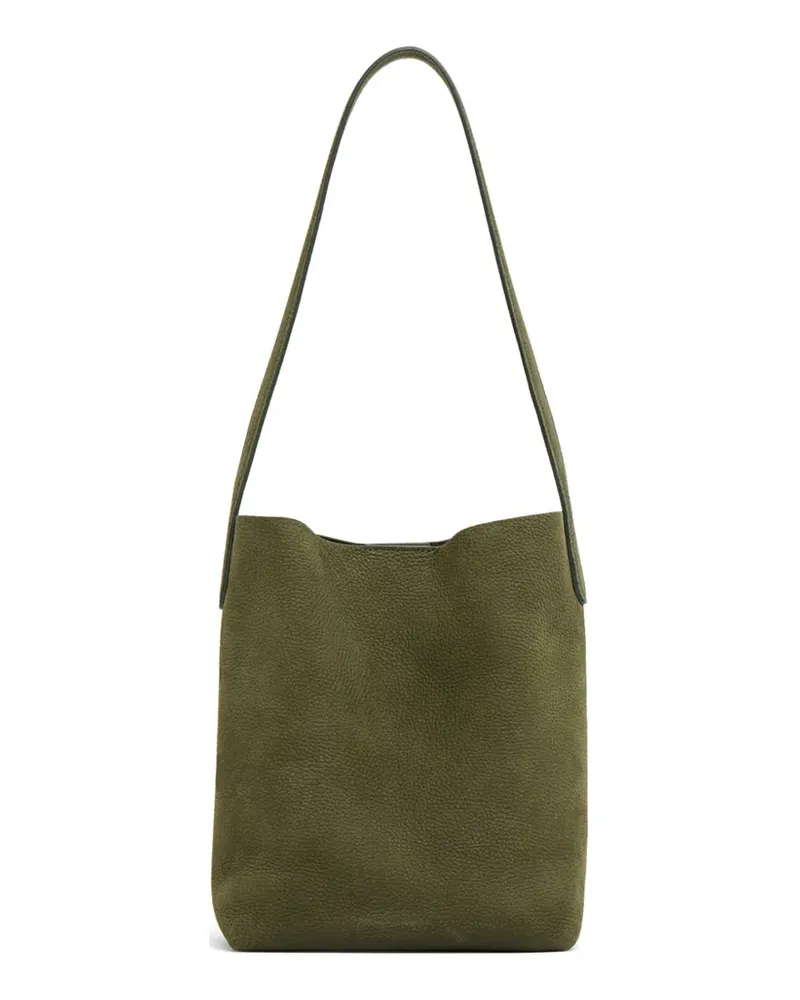 Mansur Gavriel small Cabas nubuck leather shoulder bag - Grün Grün