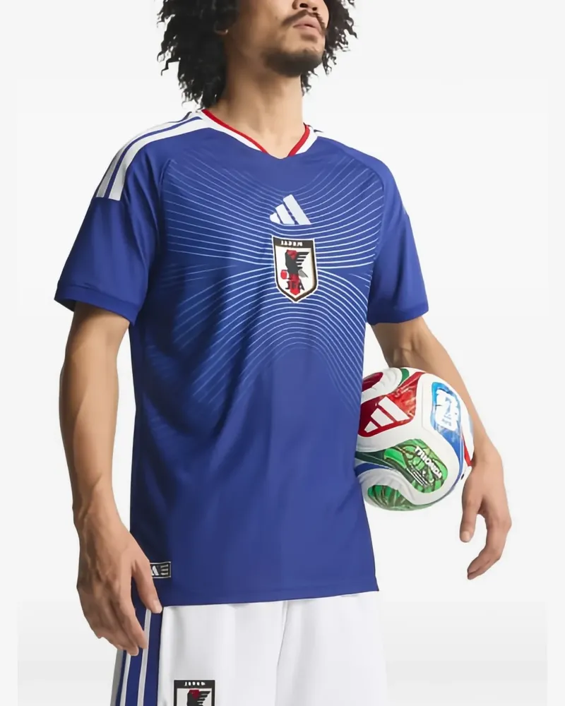 adidas JFA T-Shirt mit rundem Ausschnitt - Blau Blau