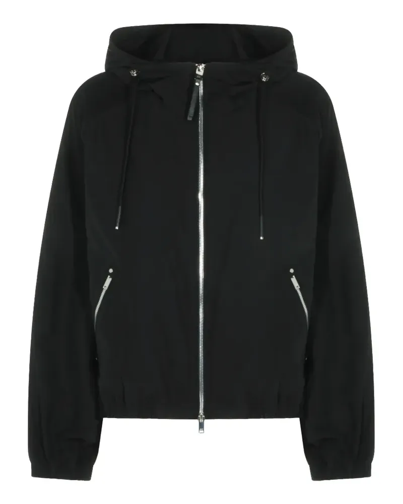 Moose Knuckles hooded zip jacket - Schwarz Schwarz