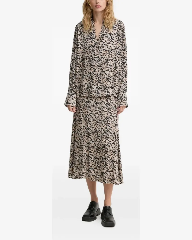 BRUUNS BAZAAR Floret BBAmattas Midirock - Nude Nude