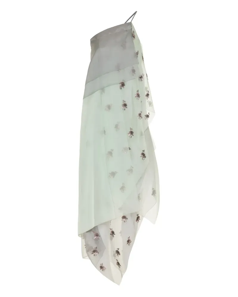 Fendi Asymmetrisches Kleid - Grün Grün