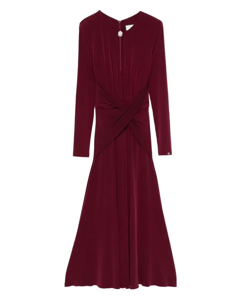 NISSA Kleid mit verdrehter Front - Rot Rot