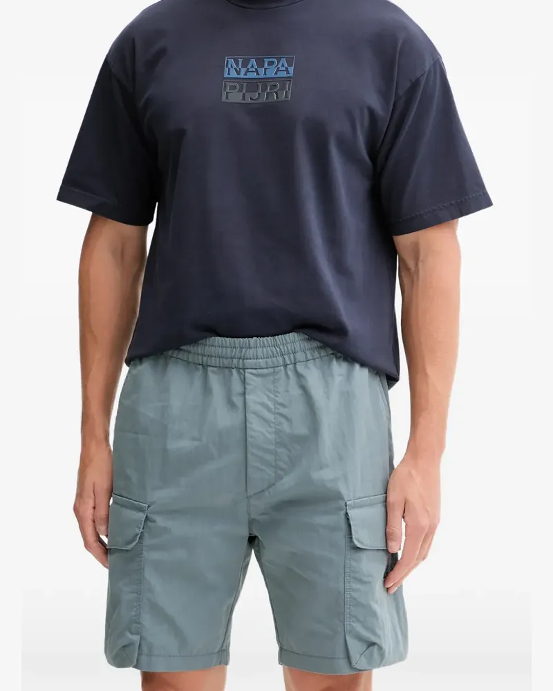 Napapijri cargo drawstring shorts - Blau Blau