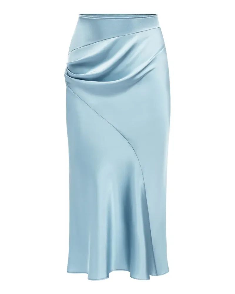 Nina Ricci Drapierter Midirock - Blau Blau