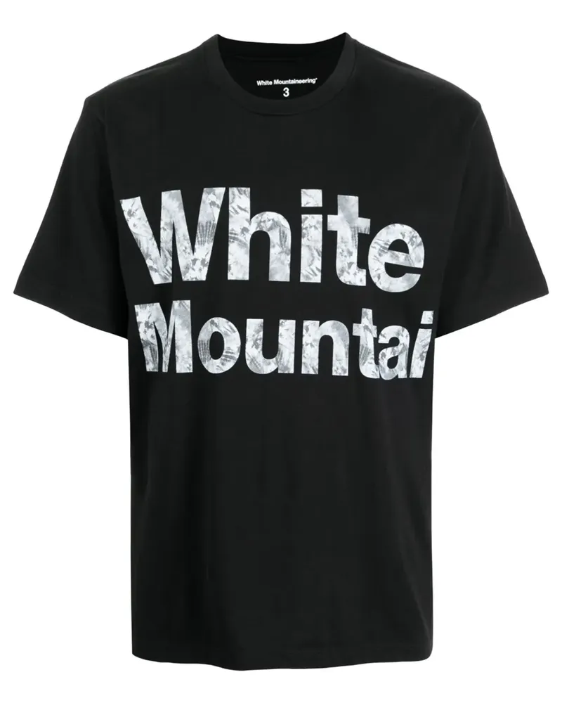 White Mountaineering T-Shirt mit Logo-Print - Schwarz Schwarz