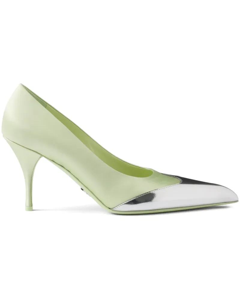 Prada Pumps aus Satin 85mm - Grün Grün