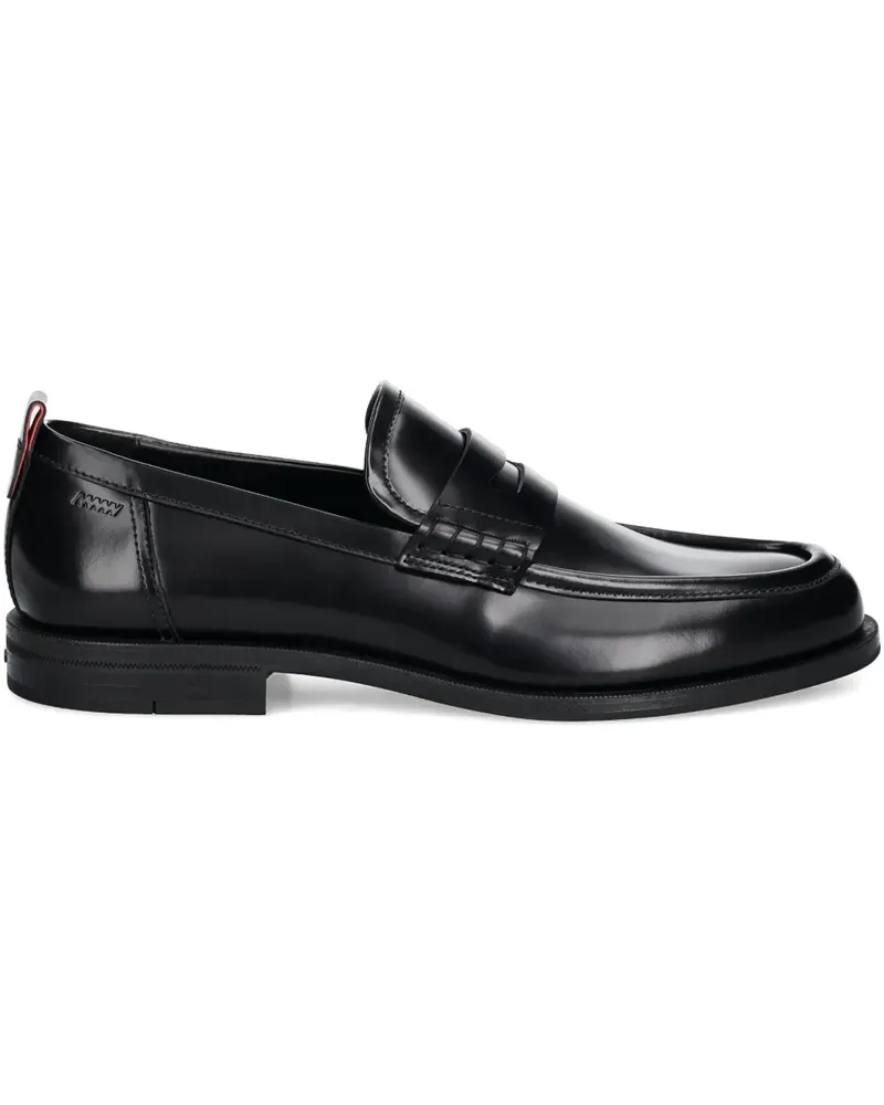 HUGO BOSS Penny-Loafer aus Leder - Schwarz Schwarz