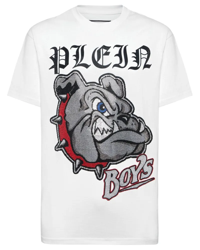 Philipp Plein Bulldogs T-Shirt - Weiß Weiß