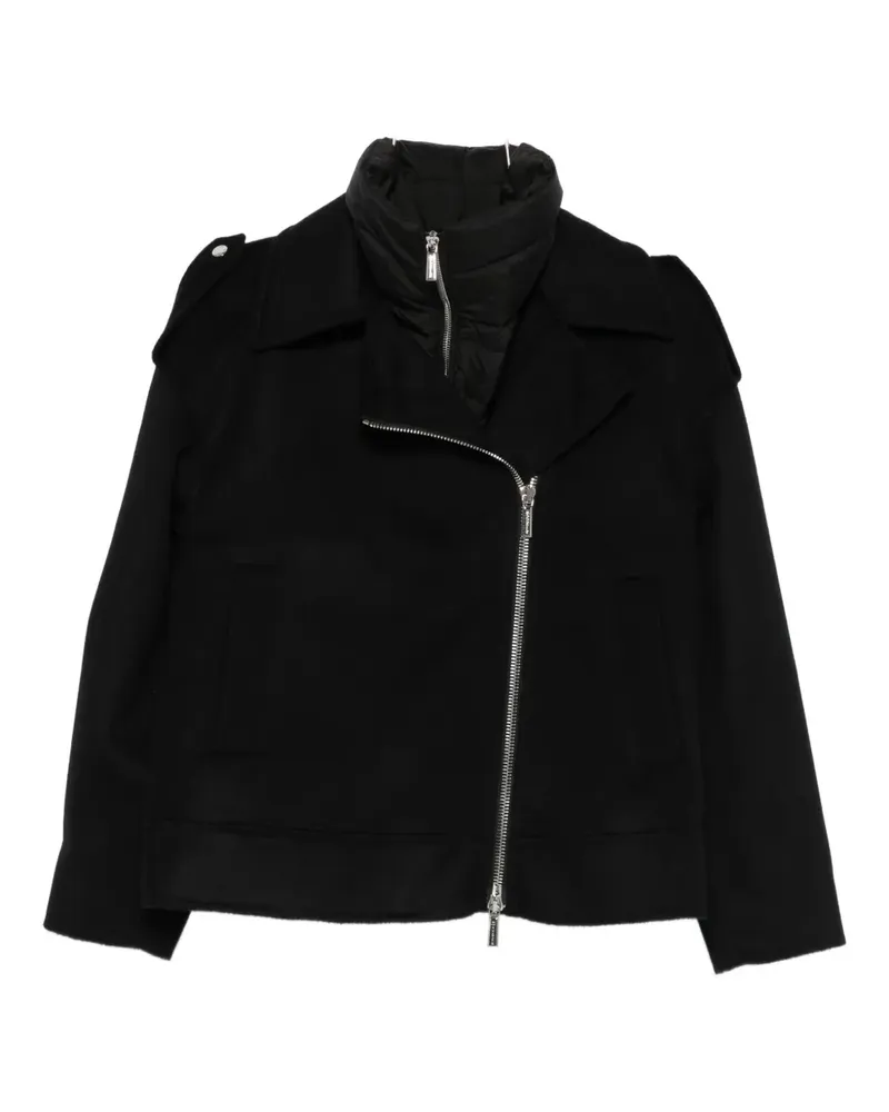 MOORER zip-up wool jacket - Schwarz Schwarz