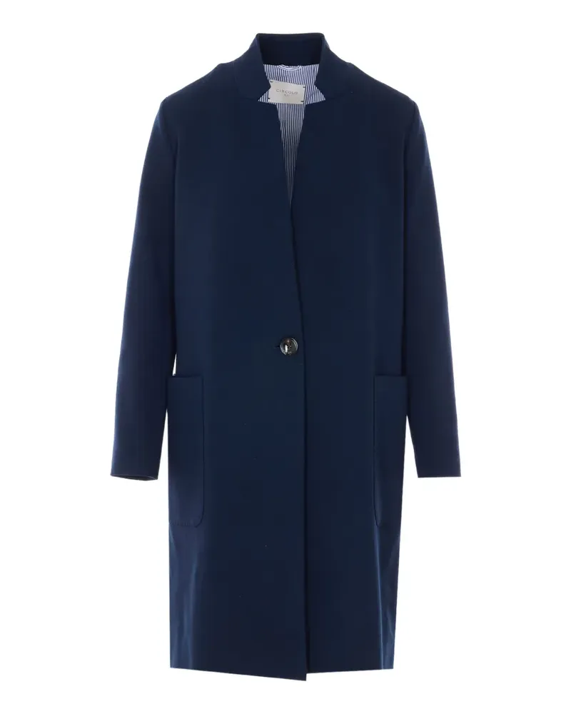 CIRCOLO 1901 buttoned V-neck coat - Blau Blau