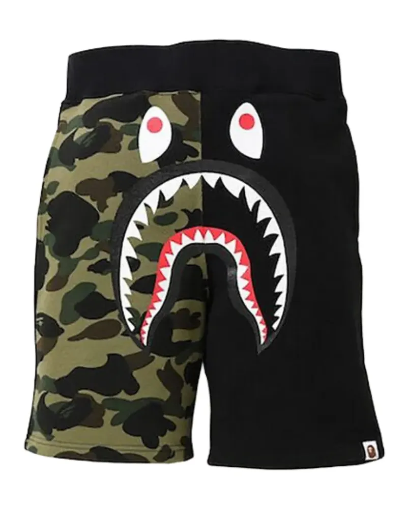 BAPE Shorts mit Camouflage-Print - Schwarz Schwarz