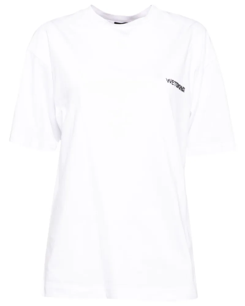 WE 11 DONE T-Shirt mit Logo-Print - Weiß Weiß
