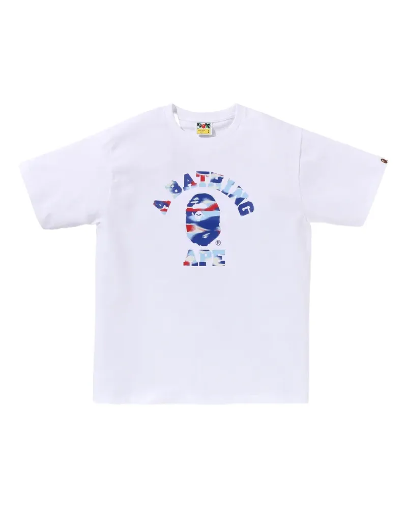 BAPE Screen Camo College T-shirt - Weiß Weiß