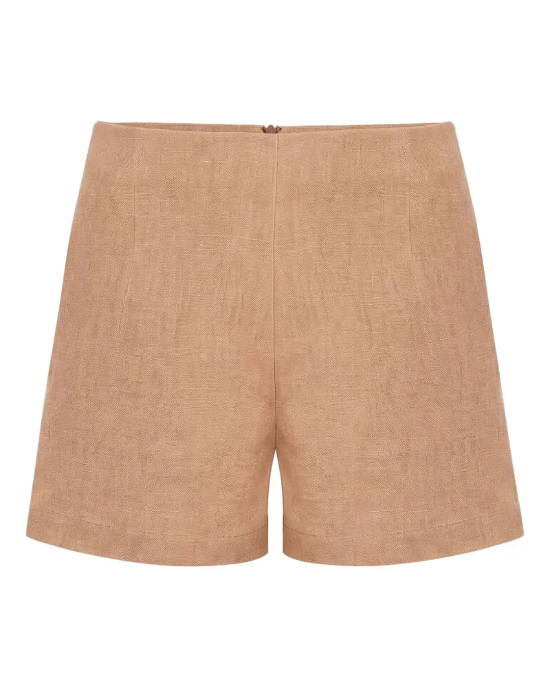 Le Kasha 1918 Ezbet Shorts aus Leinen - Nude Nude