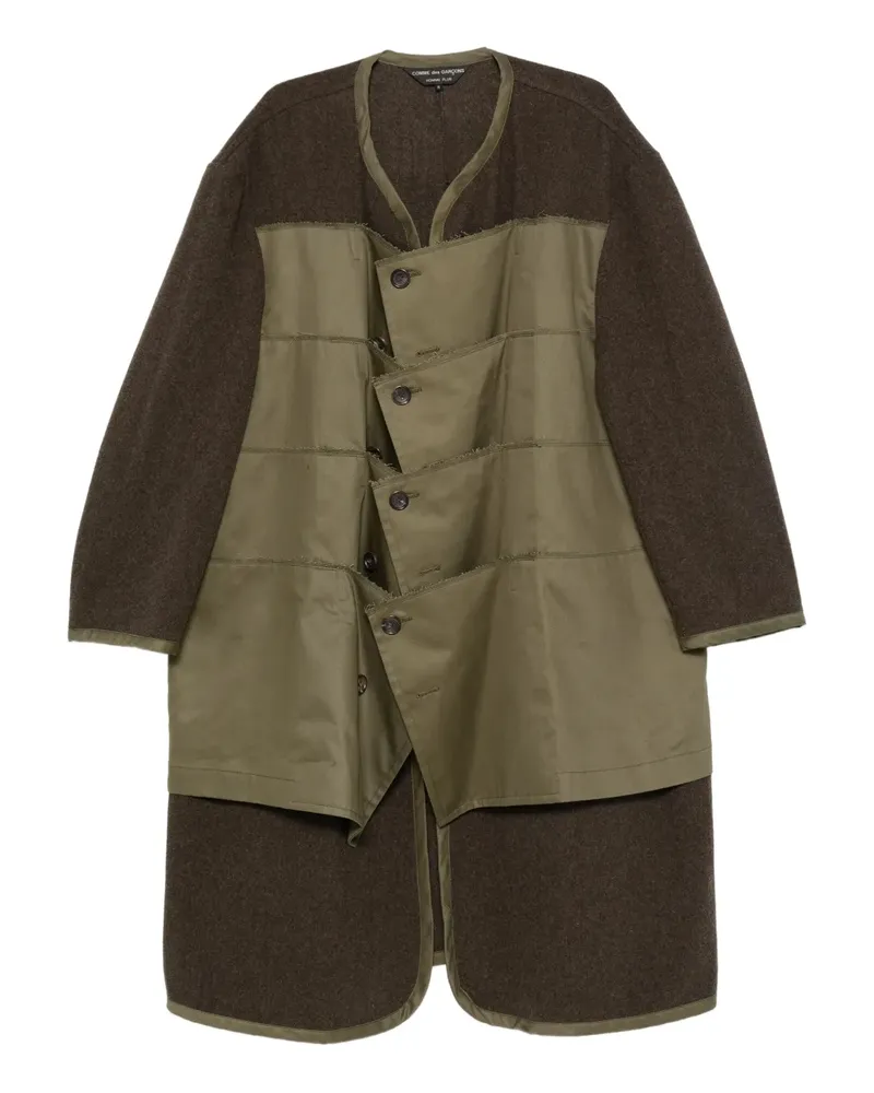 Comme des Garçons Gefütterter Mantel mit Knopfleiste - Grün Grün