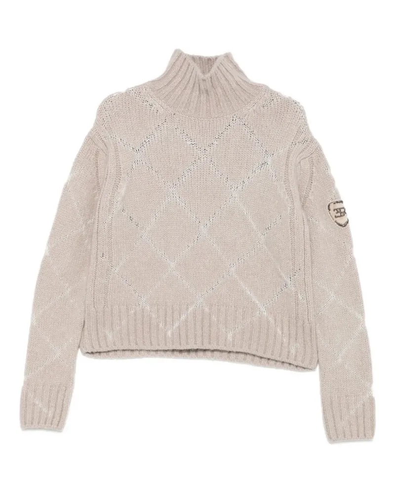 Ermanno Scervino Pullover mit Stehkragen - Grau Grau