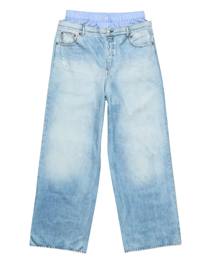 Acne Studios Trompe L'oeil Hose - Blau Blau